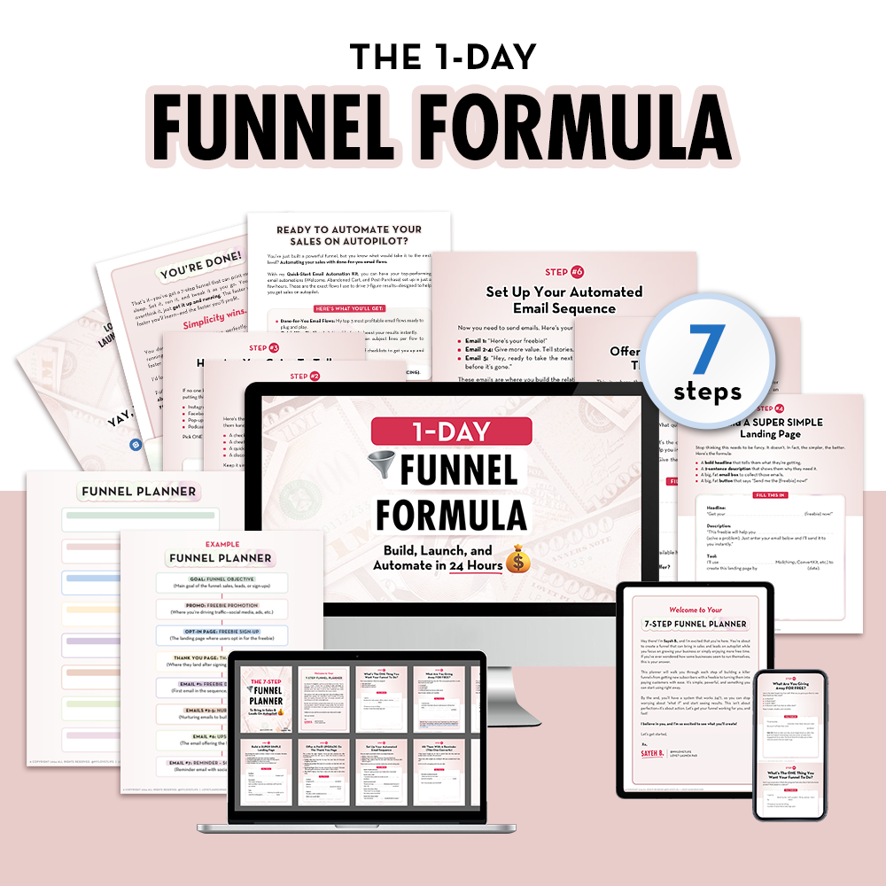 1-Day Funnel Formula